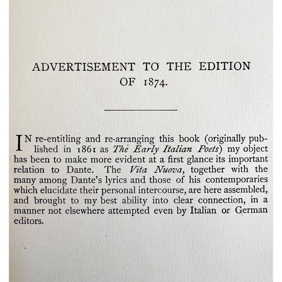 Dante And His Circle Lyrics Collection 1887 Victorian HC Alighieri Poetry E45 - Picture 5 of 6